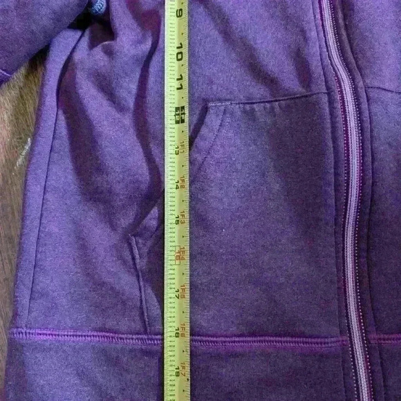 L L. Bean purple and grey zip up hoodie size S - Picture 3 of 4